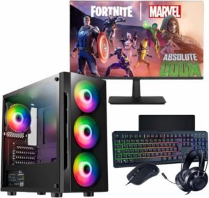 Gaming PC Bundle Intel Core i5 16GB RAM 256GB SSD 1TB HDD NVIDIA K4000 4GB GPU