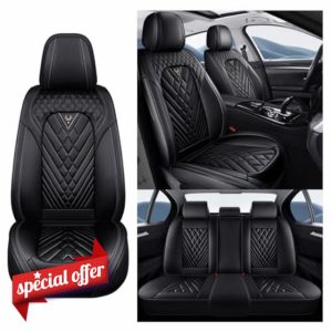 NOBQUA Car Seat Covers Premium Waterproof Leather Cushion