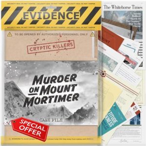 Cryptic Killers Unsolved murder mystery game - Cold Case Files Investigation Detective Evidence & Crime File - individuals