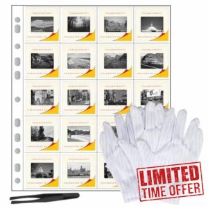 30x Archive Negative Sheets 35mm 135 Film Acid-free Storage Pages Sleeves Slide Film Negative (30x135)
