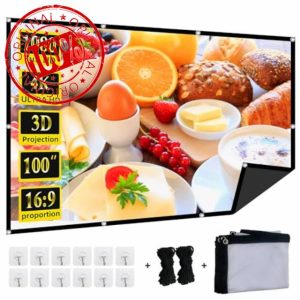 Foldable 100-inch Projector Screen