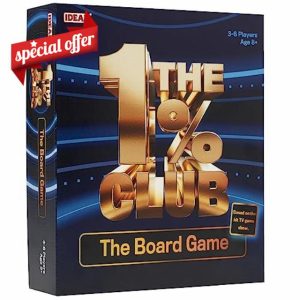 IDEAL | The 1% Club: The Board Game | Family Games | 3-6 Players | Ages 8+