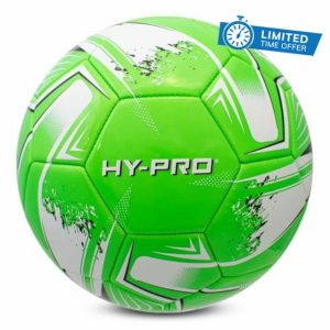 Hy-Pro Turbine Football - Size 5 Football with PVC for Enhanced Grip - Ideal Match Football for Training & Matches in All Weather Conditions