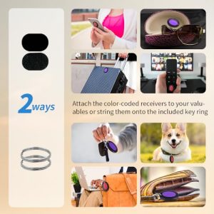 Chlovoe Item Finders & Trackers 131ft Range Remote Finders with Sound