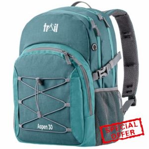 Trail Aspen 30L Day Pack Backpack for School Work Hiking Camping Travelling