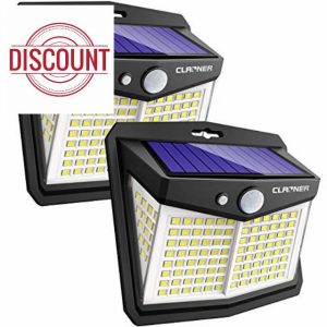 CLAONER Solar Powered Lights Outdoor