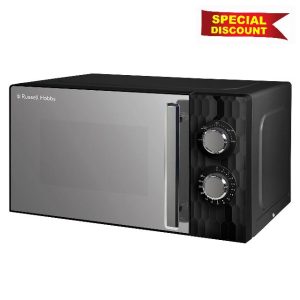 Russell Hobbs Honeycomb RHMM715B 17 Litre 700W Black Solo Manual Microwave with 5 Power Levels