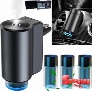 2024 Electric Car Air Freshener Diffuser with 3 Natural Aroma (Cologne/Chanell/Hiltonn)