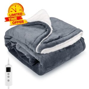 PROALLER Heated Blanket Electric Throw 160x130CM