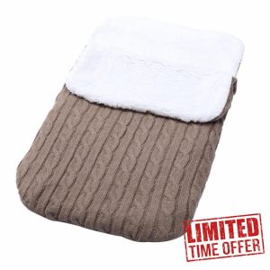 Wifgmjy Baby Fleece Swaddle Blanket Newborn Baby Swaddle Wrap Infant Winter Warm Knitted Swaddle Baby Girls Boys Stroller Baby Accessorie