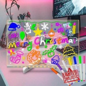 Lastdaytime Amazing Glow Art Light Up Kids Drawing Tablet