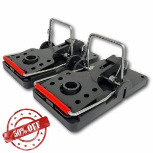 ROSHIELD 2 x Rat Traps - Professional Quality & Heavy Duty Pest Control Traps for Instant Kill - Large Reusable & Easy Set Rodent Solutio