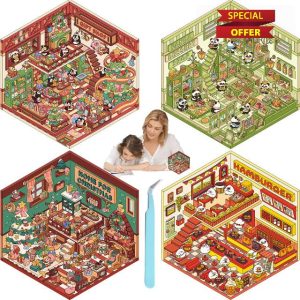 4Sets 3D Sticker Scene