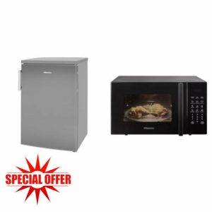 Hisense RL170D4BCE 133L Under Counter Larder Fridge with LED Lighting 56 × 84.5 × 57.5 cm (W×H×D)