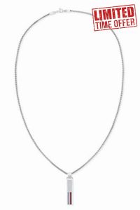 Tommy Hilfiger Jewelry Men's Stainless Steel Pendant Necklace - 2790314