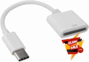 White Cell Phone OTG for Apple 30pin Female to USB 3.1 Type-C USB-C Sync Data Charging Adapter Cable Cell Phone OTG Adapters USB Cables Accessories,Cables and Interconnects