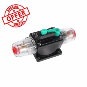 INFINAUTO DC 12V/ 24V/ 32V 20Amp Car Reset Circuit Breaker Audio Fuse Holder Stylish Desig