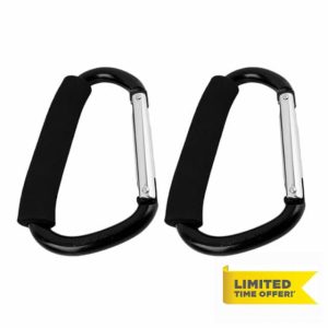 2 Pack Heavy Duty Locking Carabiner Clips