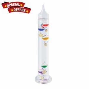 Coopers Of Stortford 28cm Tall Freestanding Galileo Thermometer Temperature Gauge