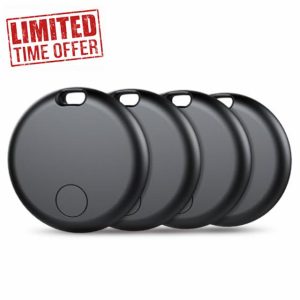 Air Tag Tracker Bluetooth Item Finder-4Pack,Compatible with Apple Find My APP (iOS Only) Replaceable Battery