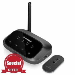 Avantree Oasis Plus 2 - Bluetooth 5.3 Transmitter for TV with Boosted Optical Volumes