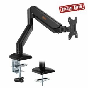 VonHaus Single Monitor Arm Desk Mount for 10 to 32 Inch Screens