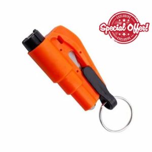Car Escape Tool with Seatbelt Cutter and Window Breaker