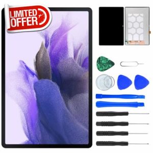 NB+ Touch Screen LCD Replacement For Samsung Galaxy Tab S7 FE 2021 12.4" LCD Display Unit Digitizer Front Glass Panel Black with Tools