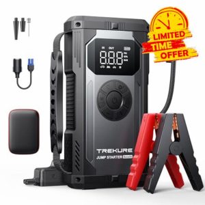 TREKURE 4000A Jump Starter Power Pack with 150PSI Air Compressor