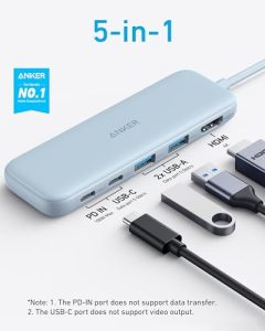 332 USB-C Hub (5-in-1) with 4K HDMI Display