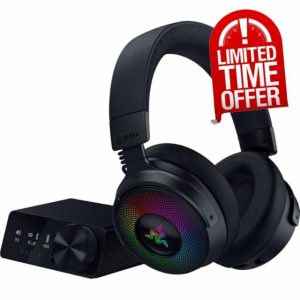 Razer Kraken V4 Pro - Wireless Gaming-Headset with OLED Control Hub Sensa HD haptics TriForce 40mm Drivers