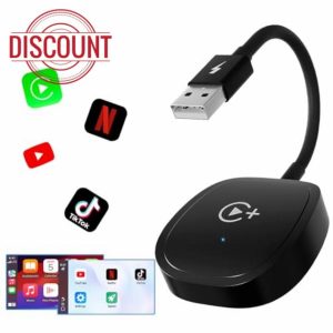 Wireless CarPlay Adapter with Netflix