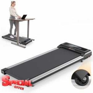 Nulzun Walking Pad Treadmill: Under Desk Treadmill 265 Lb Capacity for Home Office