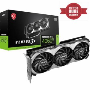 MSI GeForce RTX 4060 Ti 8G VENTUS 3X E1 OC Graphics Card - RTX 4060 Ti GPU