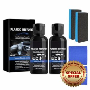 Xumann 2 PCS Back to Black Trim Restorer