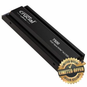 Crucial T500 2TB SSD PCIe Gen4 NVMe M.2 Internal Gaming PS5 SSD with Heatsink
