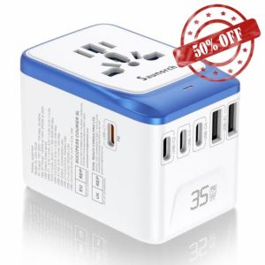 SAUNORCH Universal Travel Adapter