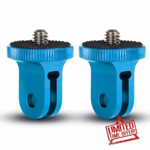 HSU Aluminium 1/4"-20 Camera Mount Conversion Tripod Adapter for Go Pro Mounts