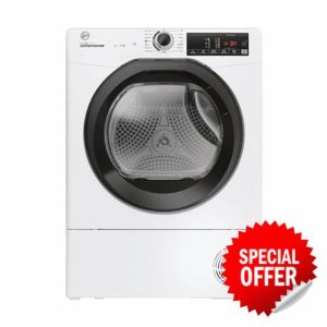 Hoover H-DRY 350 HRE H9A3TBE-80/N Wifi Connected 9Kg Heat Pump Tumble Dryer - White - A+++ Rated            [Energy Class A+++]