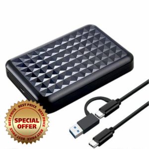ModusTech External Hard Drive – Portable USB 3.0 High-Speed HDD – Compatible with Windows