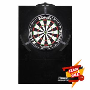 Harrows Dart Board Surround Ring XL I Dartboard Surround 6pcs I Easy Assembly Dart Surround I Wall Protector Extra 6000cm Protection I 140% LARGER than standard surround I Double Side for Long Life