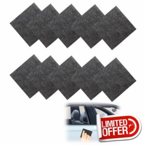 10pcs Nano Sparkle Cloth for Car Scratches Automobile Nano Sparkle Cloth Multi-Purpose Nano Sparkle Cloth for Remove Surface Scratch Repair Vehicles Minor Paint Residues Water Spots (3.94x3.94 inch)