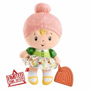 Fisher-Price Baby Sensory Toy Cuddle & Chime First Babydoll for Infants Ages 6+ Months