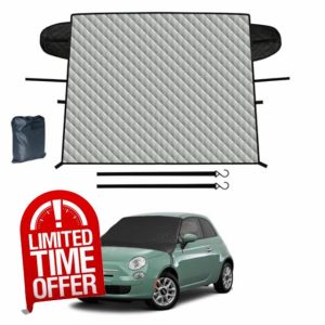 ZOIBV Winter/Summer Windscreen Cover for Fiat 500