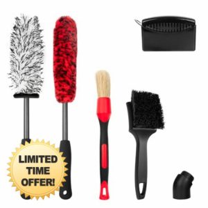 Dittybuy Car Wheel Brush Kit 4 PCS - Car Detailing Kit
