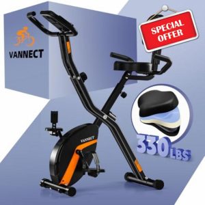 2025 New Exercise Bike Foldable with 8/16 Levels Magnetic Resistance