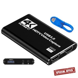 Juinteo 4K HDMI Audio Video Capture Card