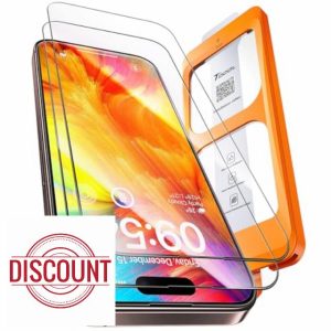 TOCOL 2 Pack for iPhone 16 Pro Screen Protector 6.3-Inch [Instant Installation]