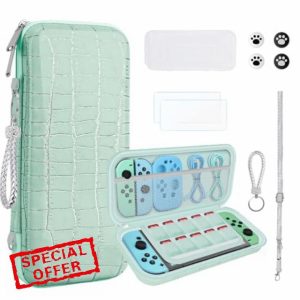 JYPS 10 in1 Carrying Case Compatible with Nintendo Switch OLED