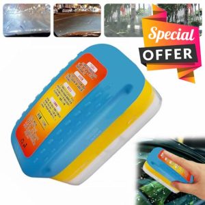 120ml Car Glass Oil Film Cleaner Oil Film Cleaning Brush Glass Oil Film Remover for Stain Removal Car Glass Oil Film Cleaner Enhance Driving Visibility and Safety Car Window Cleane